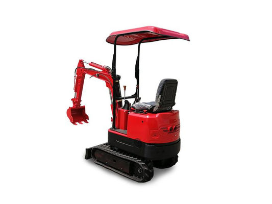 Red Color Mini Excavator Machine For Foundation Construction